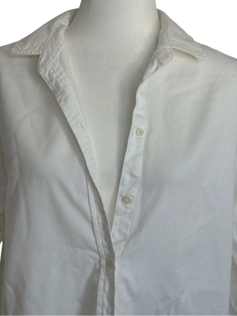 Unsubscribed White Oxford Shirt Dress S 100% Cotton Button Down Minimal NWT - Picture 14 of 16